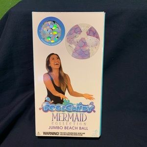 PoolCandy Mermaid Collection Jumbo 13.75 In. Beach Ball PC1200MM PoolCandy